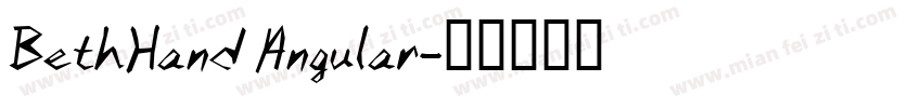 BethHand Angular字体转换